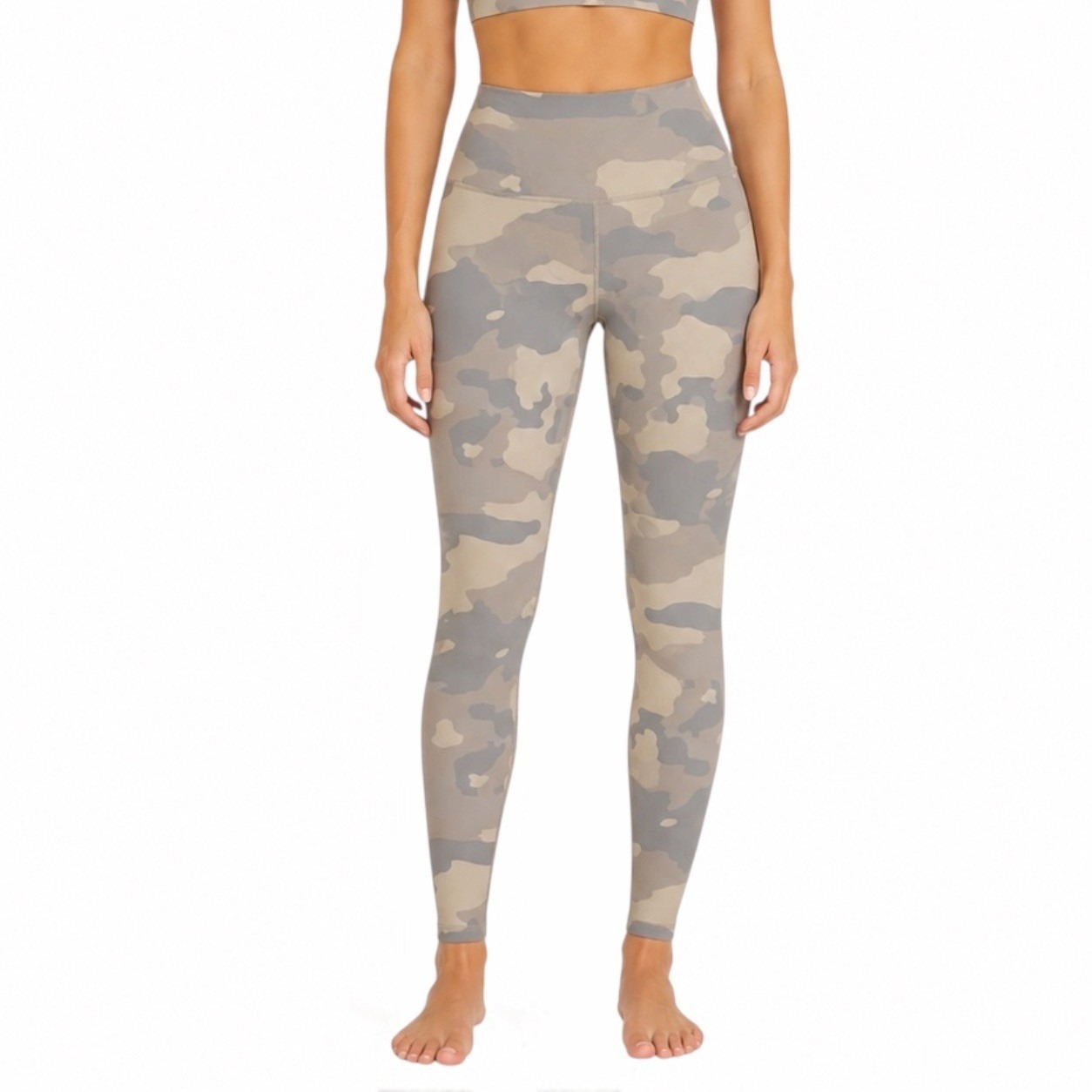 Alo Yoga High Waist Camo Vapor Leggings Putty Camouflage Xxs Nwt W5635r Earthy